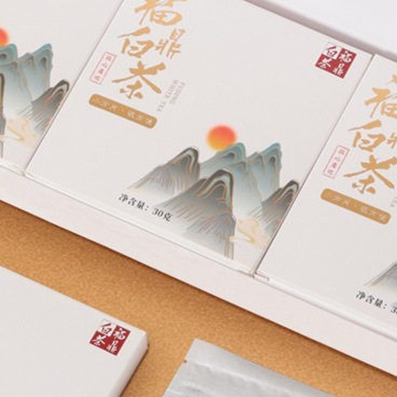 福鼎老白茶寿眉小方饼 特一级礼盒装 3盒 细节图2