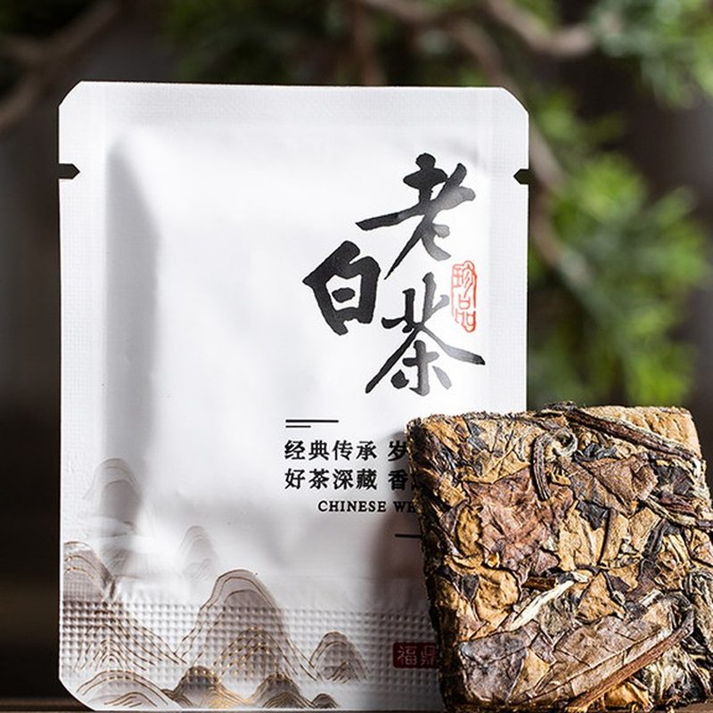 福鼎白茶2016年老白茶 枣香小方片饼干茶 细节图1